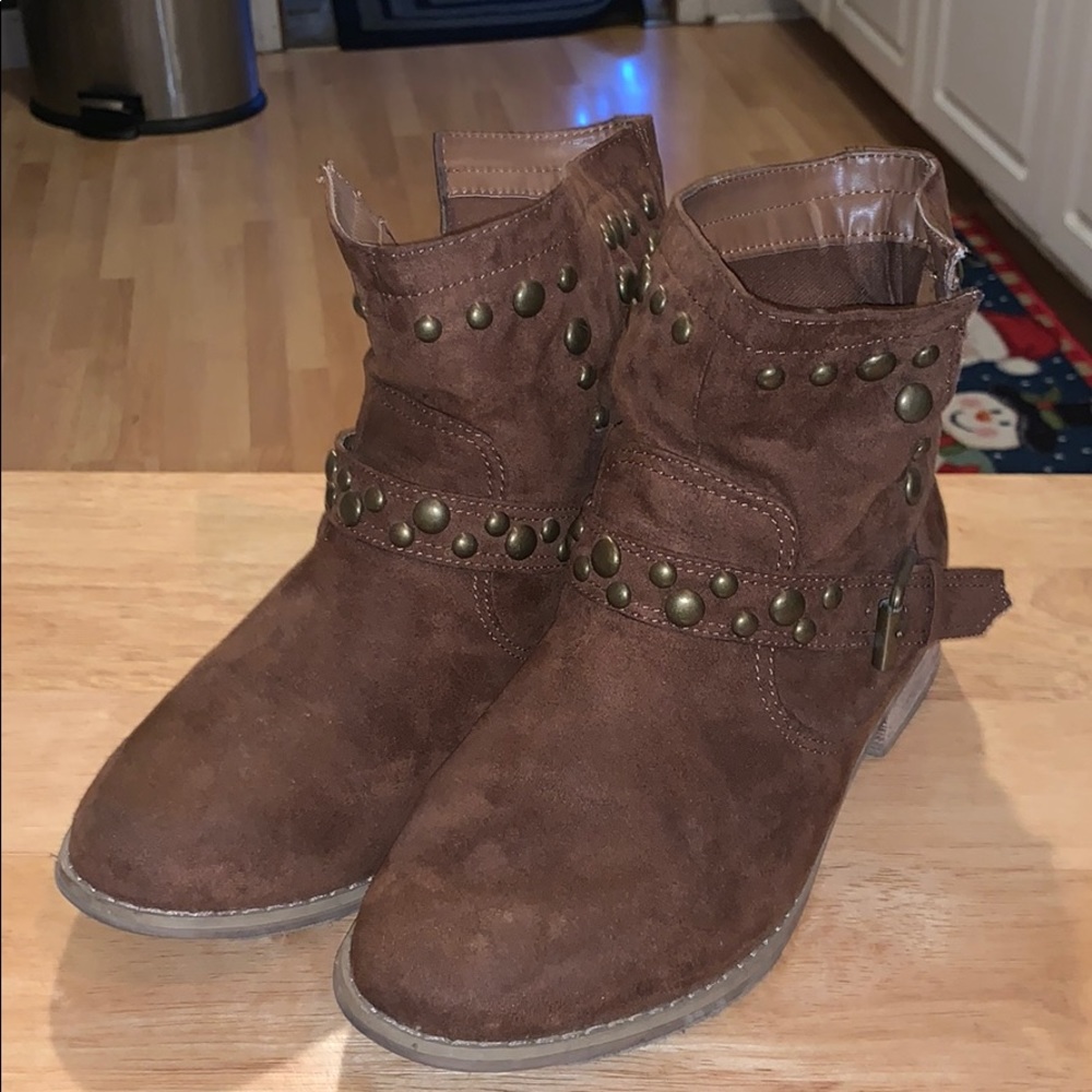 Studded booties